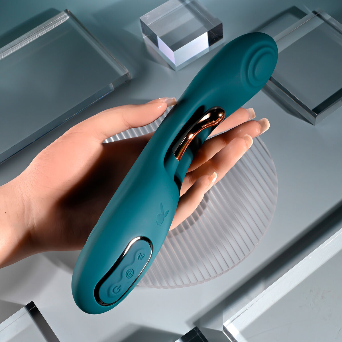 Dual Stimulation Vibrator Evolved Playboy Verde
